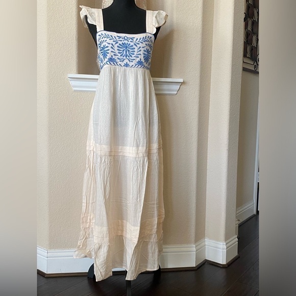 Band of the Free Navya Maxi Dress in Ecru Size S - Picture 7 of 8